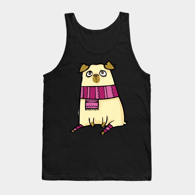 Pugs in the winter Tank Top by TeesByKimchi